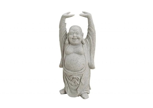 Buddha stehend steinoptik - stehend,