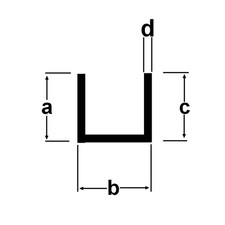 Alu U-Profil Aluprofil