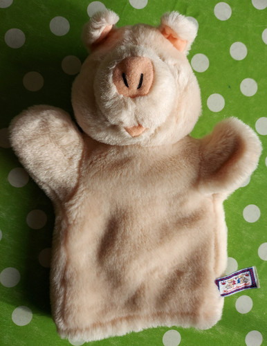 Glücksschwein handpuppe - glücksschwein,