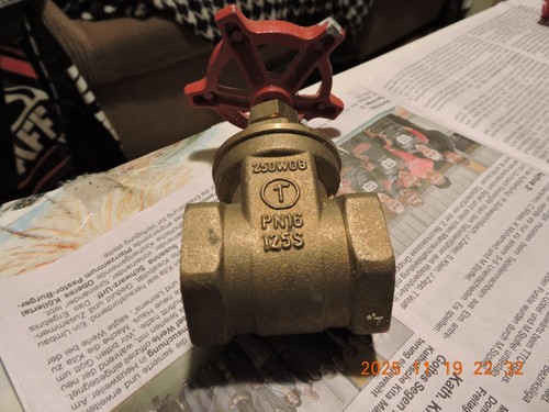 Rotguss muffenschieber 16 - pn,