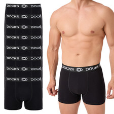 8 - 24er Pack Boxershorts Baumwolle Herren Unterhose Schwarz Bequem Männer Boxer