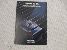 Broschüre Katalog MINOX 35 AF Sammler Rarität Vintage