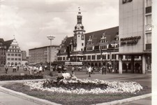 Postkarte :  LEIPZIG  - Markt und Altes  Rathaus  ; ca.1983
