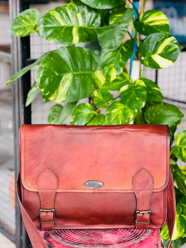 Aktentasche leder vintage - leder,