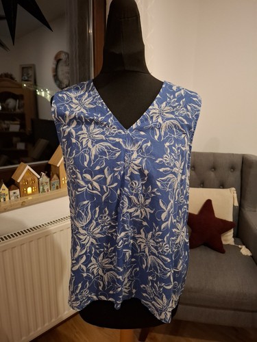 Bluse marc polo blau blumen - marc,