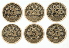 SET OF 6 GERMANY NOTGELD 25