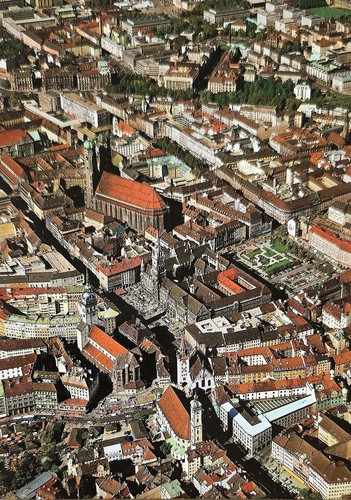 München panorama totale - ak,