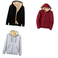 Warme Herren Kapuzenjacke mit