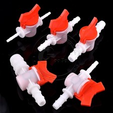 4-25mm Kunststoff Schlauch Absperrventil Hahn Kugelventil Ventil Absperrhahn DIY