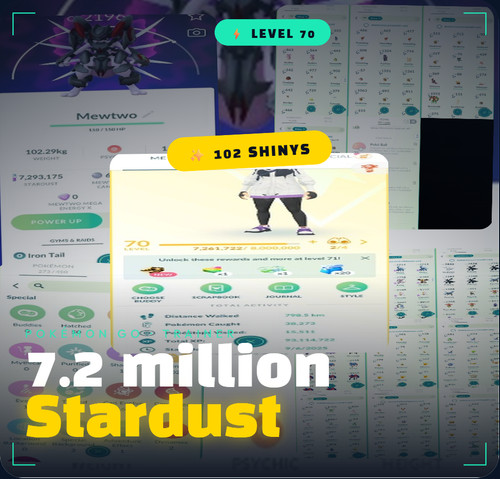 Pokémon acc level 102 - 70, +102