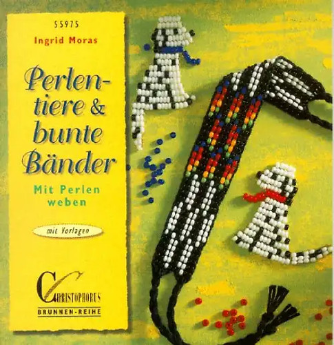 Perlentiere und bunte bänder - und,