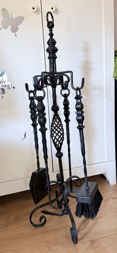 Kaminbesteck schmiedeeisen - kaminbesteck, ,