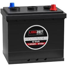 Langzeit Oldtimer Batterie 6V 140Ah Autobatterie gefüllt & geladen einbaufertig