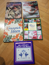 5 x Kreuzstich Bücher - beleibte Motive zum Sticken - Anleitungen