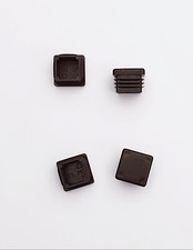 Fußstopfen 4 Stück  25 x 25 mm Vierkant Rohrstopfen Fußkappen NEU