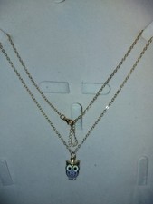 modeschmuck kette Neu Eule 