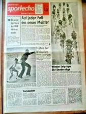 DEUTSCHES SPORTECHO 11. Januar
