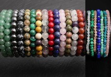 Edelstein Kugel Armband A-H