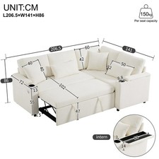 Schlafsofa couch förm - schlafsofa, l-förm
