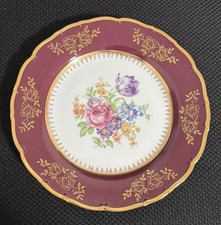 Antiker MZ Czechoslovakia Porzellanteller | Florales Design | ca. 1930er