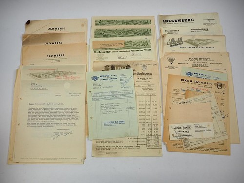 Posten 25x rechnung motorrad - posten,