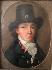 Fr. Biedermeier Portrait eines