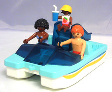 PLAYMOBIL Summer Fun Tretboot mit 3 Urlauber Figuren und Getränk aus 9424  #9