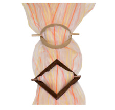 Gardinenspange Raffhalter Spange für Vorhang Gardine Dekospange NEU aus Holz