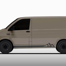 Auto Aufkleber Streifen Berge Silhouette Natur Landschaft Outdoor Sticker #1443