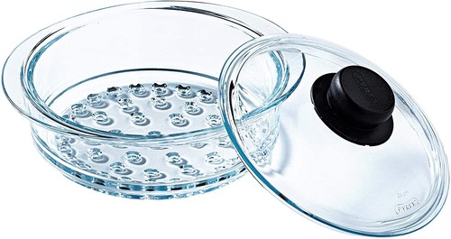 Pyrex glaseinsatz mit - glaseinsatz, deckel
