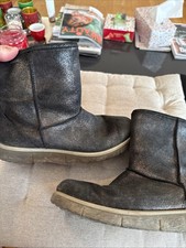 Legero  Schneestiefel Winter Boots - Winterschuhe dunkel Leder Fell Gr 35