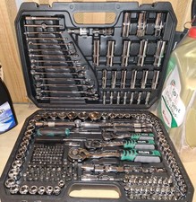 CCLIFE 218 tlg. Steckschlüsselsatz Cr-V Ratschenkoffer Werkzeugkoffer