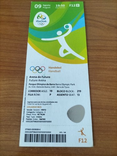 Used ticket olympic 08 - ticket, 09.08