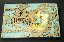 Altes Poesiealbum Glanzbilder Poesie Oblaten Album 1900 Jugendstil Historismus