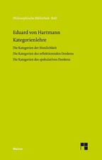 Kategorienlehre Eduard Von Hartmann