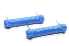 2pcs of Vintage Rosenthal Wire Wound Resistor 5 MOhm / 2 W, from the 1950s, NOS