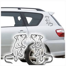 Autoaufkleber Maus Ratte Auto Aufkleber Sticker Autotattoo 2er Set A3016 