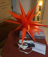 LED Weihnachtsstern, 44x48x57 cm, beleuchtet, für Innen und Außen, mit Timer