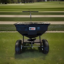 Gopart Streuwagen Salz Rasen Dünger Handstreuwagen Zentrifugalstreuer 55kg NEU