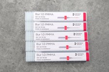 5x Sirona inLab MC X5 Bur 1.0 PMMA REF. 6478106 Schleifer Fräser Grinders