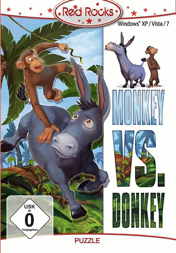 Red rocks monkey - vs., donkey