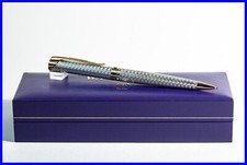 WATERMAN L'Etalon Dreh-BLEISTIFT in Sterling Silber & Gold Basketweave Design