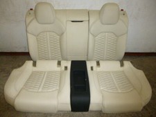 Audi RS6 4G Leder Rücksitzbank Rückbank Sitzheizung Alabaster Weiss leather RS7