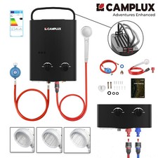 CAMPLUX 5L Camping Dusche LPG Gasdurchlauferhitzer 50 mbar Garten Reise Shower