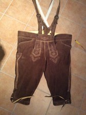 BESTICKTE BRAUNE KNIEBUNDHOSE
