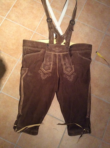 Bestickte braune kniebundhose - braune,