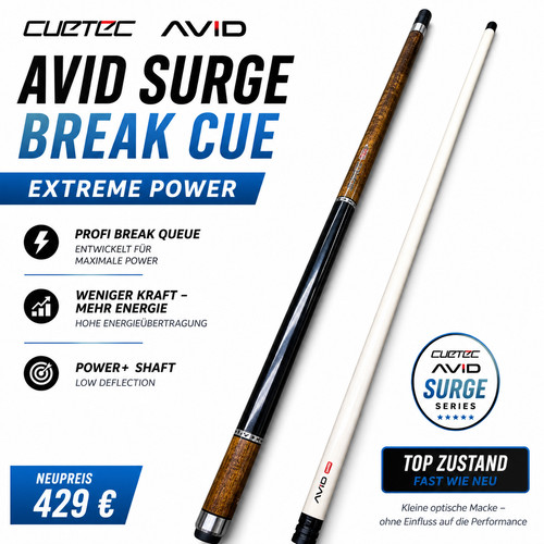 Cuetec avid surge break cue - cuetec,