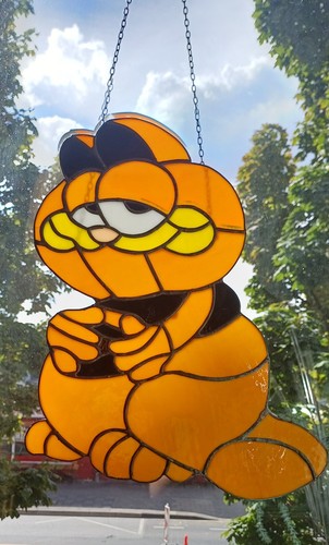 Garfield fensterbild - garfield,