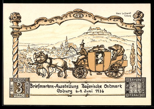 Künstler coburg - künstler-ak,
