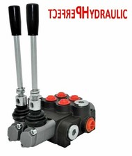 2 Schieber Hydraulik Wegeventil 11gpm 40L doppeltwirkender Zylinder DA